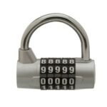 DA50-SILVER TRI-CIRCLE 65MM COMBINATION PADLOCK