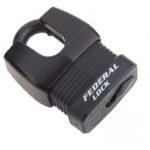 FPAD0174/BLACK FEDERAL 802WNP-BK 45MM WEATHERPROOF CLOSED SHACKLE PADLOCK
