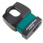 FPAD0174/GREEN FEDERAL 802WNP-G 45MM WEATHERPROOF CLOSED SHACKLE PADLOCK