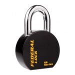 FPAD0187 FEDERAL S902RSL HEAVY DUTY SOLID STEEL LONG SHACKLE PADLOCK