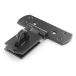 SECURIT S1422 6" VERTICAL HASP BLACK CARDED