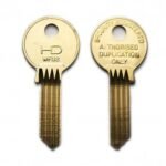 SS197 EVVA WFU2 5 PIN CYLINDER KEY BLANK