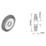 NYLON FIBRE BRUSH (TMC7530) FOR RST MERLIN CYLINDER KEY CUTTING MACHINE