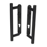 Coastal Group KM920B BLU Patio Sliding Door Handles Back To Back Euro Cut-Out with Lever (LEAD TIME: 2-3 DAYS)