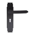 Carlisle Brass ADR011MB Art Deco Lever On Lock Backplate (LEAD TIME: 2-3 DAYS)