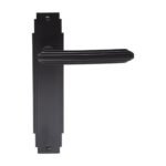 Carlisle Brass ADR012MB Art Deco Lever On Latch Backplate (LEAD TIME: 2-3 DAYS)