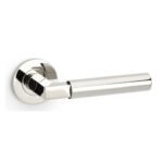 Alexander & Wilks AW201PNPVD Hurricane Plain Lever On Round Rose - Polished Nickel PVD (LEAD TIME: 2-3 DAYS)