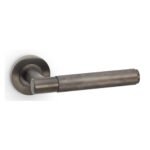 Alexander & Wilks AW220DBZPVD Spitfire Knurled Lever On Round Rose - Dark Bronze PVD (LEAD TIME: 2-3 DAYS)