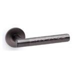 Alexander & Wilks AW223DBZ Spitfire Hammered Lever On Round Rose (LEAD TIME: 2-3 DAYS)