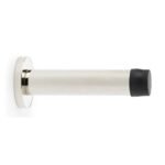 Alexander & Wilks AW616PN Cylinder Projection Door Stop On Rose - Polished Nickel (LEAD TIME: 2-3 DAYS)