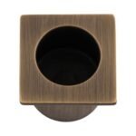 Alexander & Wilks AW993AB Sliding Door Finger Edge Pull Square - Antique Brass (LEAD TIME: 2-3 DAYS)