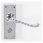 Carlisle Brass CBS55WCCP Contract Victorian Scroll Lever On Privacy Backplate (LEAD TIME: 2-3 DAYS)
