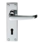 Carlisle Brass DL30CP Victorian Ascot Lever On Lock Backplate (LEAD TIME: 2-3 DAYS)