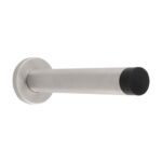 Eurospec DSW1019SSS 150 x 22mm Wall Mounted Doorstop On Rose Concealed Fix - Satin Stainless Steel 150mm (LEAD TIME: 2-3 DAYS)