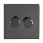 Eurolite ECBN2DLED 2 Gang Led Push On Off 2Way Dimmer (LEAD TIME: 2-3 DAYS)