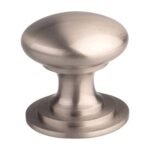 Carlisle Brass M47DSSE Victorian Cupboard Knob 42mm Stainless Steel Effect (LEAD TIME: 2-3 DAYS)