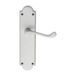 Carlisle Brass M67SC Victorian Scroll Lever On Shaped Latch Backplate (LEAD TIME: 2-3 DAYS)