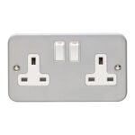 Eurolite MC2SOW Utility 2-Gang Socket - Grey (LEAD TIME: 2-3 DAYS)