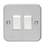 Eurolite MC2SWW Utility 2-Gang Switch - Grey (LEAD TIME: 2-3 DAYS)