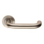 Eurospec SWL1190SSS Steelworx SWL Nera Lever On Rose (LEAD TIME: 2-3 DAYS)