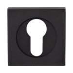 Serozzetta SZM001SQMB Square Euro Profile Escutcheon - Matt Black (LEAD TIME: 2-3 DAYS)
