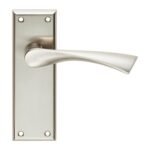 Serozzetta SZR022SN Venti Lever On Latch Backplate (LEAD TIME: 2-3 DAYS)