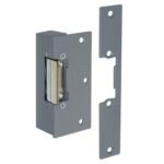 CQR ADCN202-312+SFLX Rim With Mortice Face Plate Electric Release 12V DC Fail Unlocked With Adjustable Jaw, Continuously Rated - Grey (LEAD TIME: 2-3 DAYS)