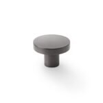 Alexander & Wilks AW821-38-DBZ Hanover Plain Cupboard Knob - Dark Bronze Knob 38mm (LEAD TIME: 2-3 DAYS)