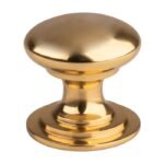 Carlisle Brass M47A Victorian Cupboard Knob 25mm - Polished Brass (LEAD TIME: 2-3 DAYS)